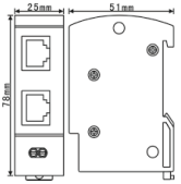 網(wǎng)絡(luò)信號(hào)防雷器 CSHBFL-SN/*** （100Mbps、1000Mbps、POE供電、RS232、DB串口）