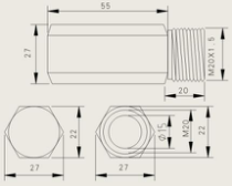 防爆型信號(hào)線防雷器 CSHBFL-EXD（N型(1/2