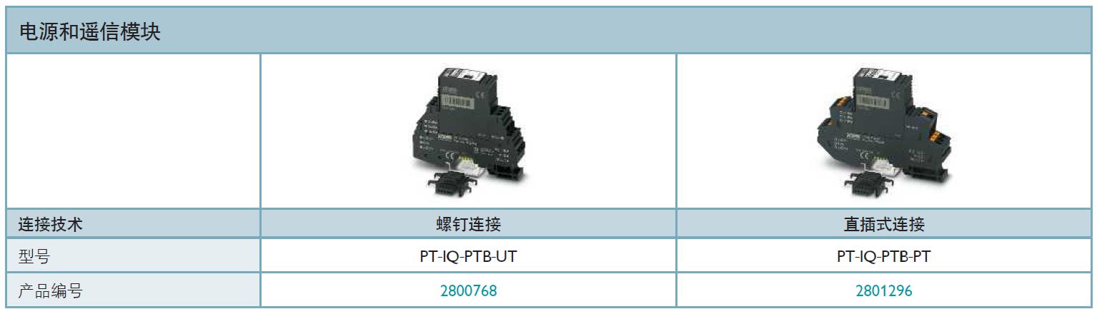 PT-IQ-PTB-UT菲尼克斯電源和遙信模塊：工業(yè)自動(dòng)化