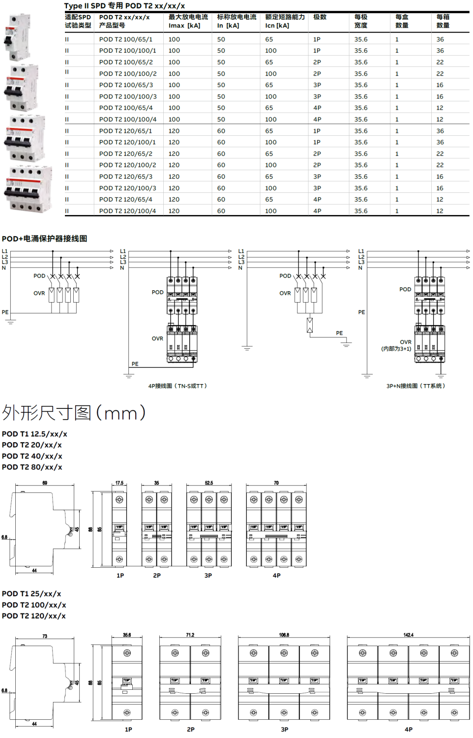 POD T2 100/65/1，POD T2 100/100/1，POD T2 100/65/2，POD T2 100/100/2，POD T2 100/65/3，POD T2 100/100/3，POD T2 100/65/4，POD T2 100/100/4，POD T2 120/65/1，POD T2 120/100/1，POD T2 120/65/2，POD T2 120/100/2，POD T2 120/65/3，POD T2 120/100/3，POD T2 120/65/4，POD T2 120/100/4